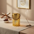 Rope Candle Holder &ndash; Golden color -A rustic yet refined accent to anchor your festive light
