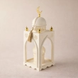 Ramadan Metal Lantern - White &ndash; Ideal as a gift or for the home d&eacute;cor