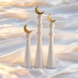 Wooden Crescent Decor Set &ndash;- Beige