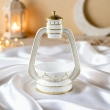 Ramadan Metal Lantern - White and gold&ndash; Ideal as a gift or for the home d&eacute;cor