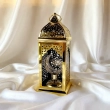 Bright Golden Lantern with Crescent Light - Golden color &ndash; A radiant and spiritual centerpice to illuminate your holy celebrations