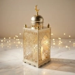 Ornate Architectural Lantern - Golden color &ndash; A stunning centerpiece for your sacred space