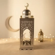 Crescent Lantern - Gold  Color&ndash; Ideal as a gift or for the home d&eacute;cor