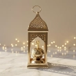 Decorative Metal Incense Lantern - Golden color &ndash; A regal centerpiece to illuminate your festive traditions