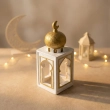 Mosque Battery Lamp &ndash;White- A serene architectural beacon for your festive evenings