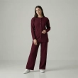 Women&rsquo;s Elegant  Buttoned Knitwear Set With Long Sleeve Top And Wide-Leg Pants