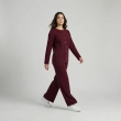 Women&rsquo;s Elegant  Buttoned Knitwear Set With Long Sleeve Top And Wide-Leg Pants