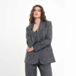 Women&rsquo;s Tailored Jacket Suit with Back Hem Slit &ndash; Structured Professional Blazer &amp; Trousers &ndash; Modern Business Wear