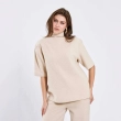 Women&rsquo;s  Turtleneck Knit Set: Sleek High-Neck Top &amp; Coordinating Trousers &ndash; Comfy Relaxed Fit &ndash; Timeless Daily Wear
