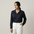 Women&rsquo;s  Satin Button-Down Shirt &ndash; Luxe Daily Wear &ndash; Modern Oversized Fit