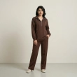 Women&rsquo;s Relaxed Fit Quarter-Zip Tunic and Wide-Leg Pants Set for Effortless Comfort and Modest Style
