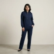 Women&rsquo;s Relaxed Fit Quarter-Zip Tunic and Wide-Leg Pants Set for Effortless Comfort and Modest Style