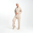 Women&rsquo;s Relaxed Fit Quarter-Zip Tunic and Wide-Leg Pants Set for Effortless Comfort and Modest Style