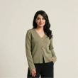 Women&rsquo;s Tailored V-Neck Cardigan Top for Chic Everyday and Smart-Casual Looks