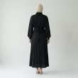 Women&rsquo;s Flowy Long-Sleeve Top and Pleated Maxi Skirt for Effortless Elegance and Modest Looks
