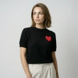 Women&rsquo;s Casual Knit T-Shirt With Playful Front Heart Detail, Ideal For Relaxed Everyday Styling