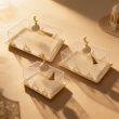 Set of 3 Transparent Ramadan Serving Trays - Clear &ndash; An elegant essential for your festive hospitality