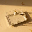 Set of 3 Transparent Ramadan Serving Trays - Clear &ndash; An elegant essential for your festive hospitality