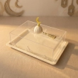 Set of 3 Transparent Ramadan Serving Trays - Clear &ndash; An elegant essential for your festive hospitality