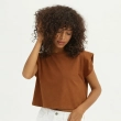 Women&rsquo;s Shoulder-Padded Casual Top For Effortless Chic And Confident Everyday Style