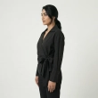 Women&rsquo;s Tie-Front Long Sleeve Shirt For Elegant Everyday And Smart-Casual Looks