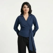 Women&rsquo;s Tie-Front Long Sleeve Shirt For Elegant Everyday And Smart-Casual Looks