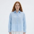 Women&rsquo;s Flowy Semi-Sheer Button-Down Shirt For Effortless Elegance And Smart-Casual Looks