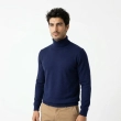 Men's Turtleneck Sweater - Soft Cashmere Blend Pullover with Ribbed Cuffs and Hem - Classic Fit Winter Knitwear