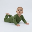 رومبر أطفال بطبعة التمساح &ndash; بودي سوت قطعة واحدة من فليس سويدين قطني 100% مع أزرار كبس &ndash; ناعم وقابل للتنفس &ndash; أخضر