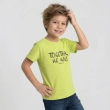 Boy's Cotton T-Shirt &ndash; Beyond Your Limits Print - Lime Green
