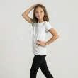 Girls' Basic Cotton T-Shirt &ndash; Crew Neck - White