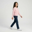 Girls' Knit Cardigan &ndash; Round Neck with Lurex Shine - Baby Pink
