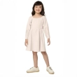 Girls' Long Sleeve Stretch Knit Dress - Off-White