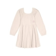 Girls' Long Sleeve Stretch Knit Dress - Off-White