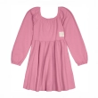 Girls' Long Sleeve Stretch Knit Dress - Baby Pink