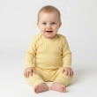 Baby 2-Piece Bodysuit Set &ndash; Long Sleeve Cotton One-Piece with Snap Closures, Soft Ribbed Stretch Fabric for Infants &ndash; Yellow