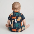 Tip Top Baby Little Zoo Romper &ndash; Navy Blue