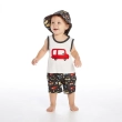 Tip Top Baby Little Racer Romper &amp; Hat Set &ndash; Charcoal