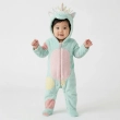 Tip Top Baby Unicorn Hooded Jumpsuit &ndash; Light Green