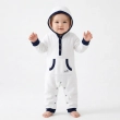 Tip Top Baby Hooded Jumpsuit &ndash; White