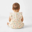 Tip Top Baby Little Miss Romper &ndash; Beige Polka Dots