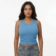 Women&rsquo;s Cotton Tank Top - Sleeveless Shirt with Crystal Details - Soft and Stylish Casual Wear