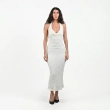 The Aspro Halter Dress - Luminous Textured Finish - White