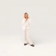 The Lumi Lounge Set - Cable-Knit Hoodie &amp; Wide-Leg Pants - White