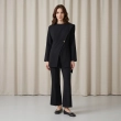 Women's Asymmetric Tailored Pants Suit - Elegant Formal &amp; Evening Wear - Black