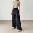 Women&rsquo;s Comfortable Wide-Leg Pants With Waist Belt For Daily Wear