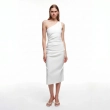 Women's Slim One-Shoulder Dress - Cocktail Party &amp; Evening Glam Wear - White