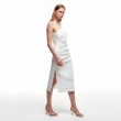 Women's Slim One-Shoulder Dress - Cocktail Party &amp; Evening Glam Wear - White