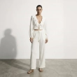 Women's Regular Ruffle Blouse - Romantic Chic &amp; Summer Party Styling - White
