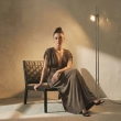 Women's Premium Evening Deep V - Neck Draped Maxi Dress &mdash; Elegant Fluid Formalwear &mdash; High - End Soir&eacute;es, Luxury Resort Wear &amp; Coastal Galas  - Brown